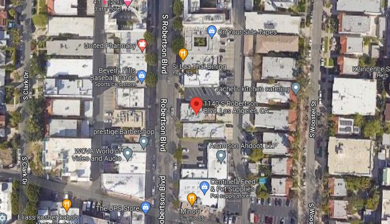 1140 S Robertson Blvd,Los Angeles,CA,90035,US Los Angeles,CA